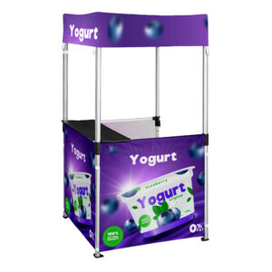 Kiosk 1 x 1m, Dye sub, Printed onto Gazebo Canvas, Complete