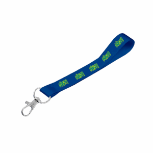 Matte Polyester Wrist Phone Strap D/Sided Print with Snap Hook 25 x 340mm