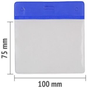 Add On Flexible Clear Pouch 100mm x 75mm Coloured Top