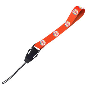 Hi-Viz Wrist Phone Strap DTF Full Colour Reflective Print S/Sided with Cellphone Clip