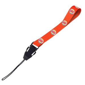 Hi-Viz Wrist Phone Strap DTF Print S/Sided with Cellphone Clip