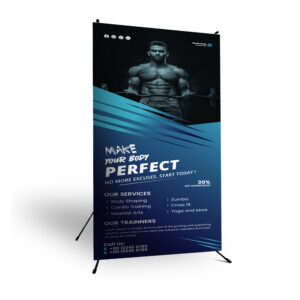 X-Frame Banner 1.2 x 2m, PVC, Print Only.