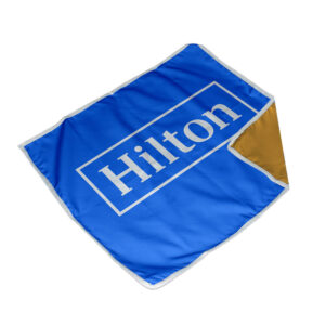 Polka Dot Quick Drying Kitchen Dish Cloth D/S Print Binded With Petersham Webbing