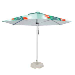 Umbrella 3m x 3m, Dye Sub, Hexagon 6-Panel, Complete