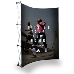 Curved Bannerwall 2.15 x 2.25m, Print Only