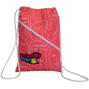 Capri Front Zipped Compartment Drawstring Pouch