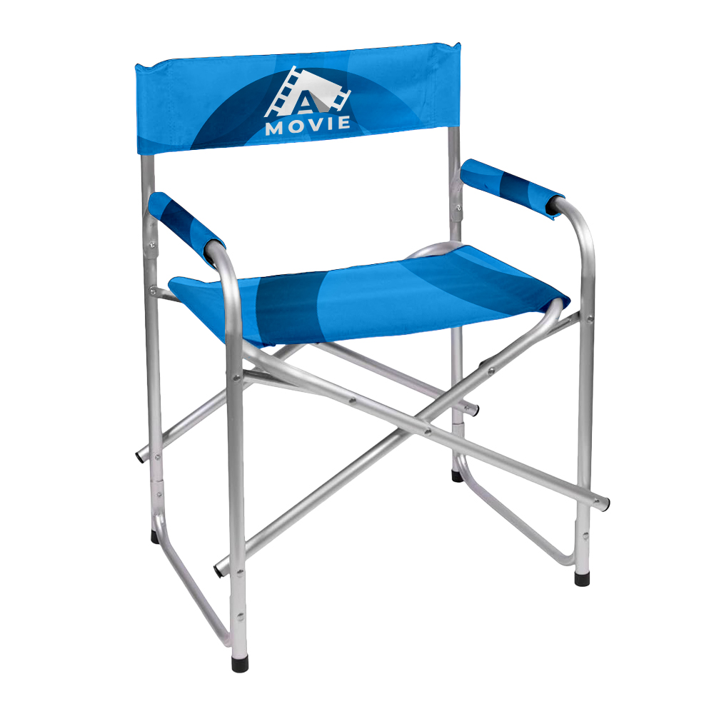 Directors Chair, Aluminium, Back Rest, Arm Rest, Seat - National Flag