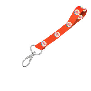 Hi-Viz Wrist Phone Strap DTF Full Colour Reflective Print D/Sided with Lobster Clip