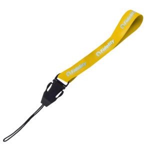 Hi-Viz Wrist Phone Strap Silver Reflective Print S/Sided with Cellphone Clip