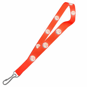 Hi-Viz Lanyard DTF Full Colour Reflective Print D/Sided with Swivel Hook