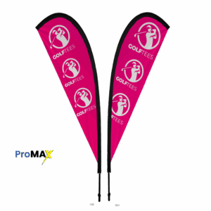 ProMAX Teardrop Banner 4m Double sided, Complete