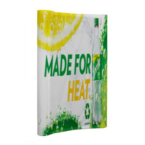 Curved Bannerwall with Wings 1.45 x 2.25m, Supplied Complete