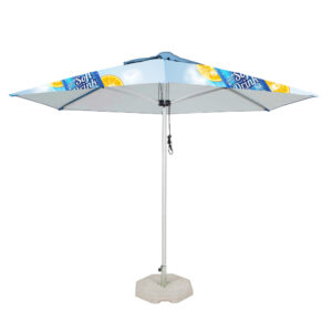 Umbrella 3m x 3m, UV Print, Hexagon 6-Panel, Complete