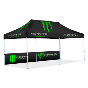 Gazebo 6m Unit, Half Wall, Dye Sub