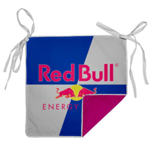 Iris Padded Square Chair Cushion D/S Print With Ties