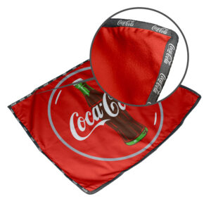 Azolla Quick Drying Kitchen Dish Cloth S/S Print Binded With Personalised Branded Petersham Webbing