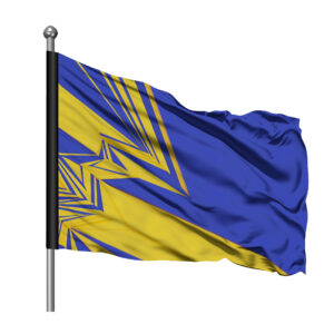 Digitally Printed Flag, Double Sided, 2700mm x 1800mm, with sleeve