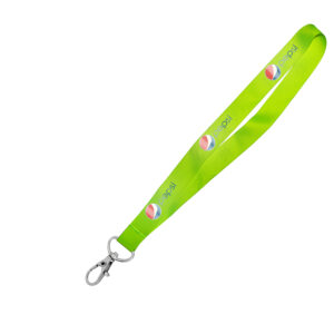 Hi-Viz Lanyard DTF Full Colour Reflective Print S/Sided with Snap Hook
