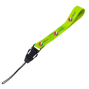 Hi-Viz Wrist Phone Strap DTF Print S/Sided with Cellphone Clip