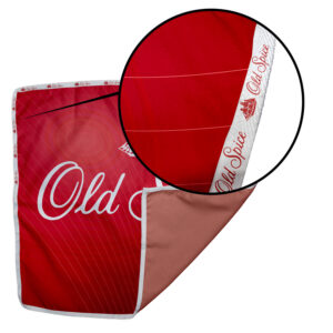 Rosemary Quick Drying Counter Cloth Printed D/S With Petersham Personalised Branded Webbing