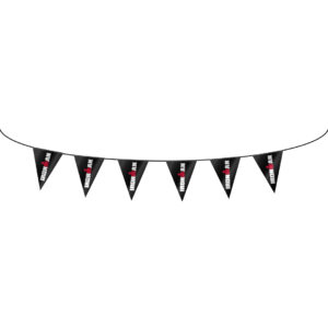 Triangular Pennants. Single sided, PVC