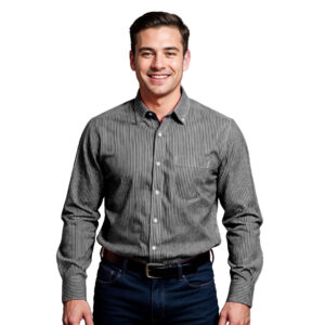 Vertigo Vertical Stripe Lounge Shirt Men's