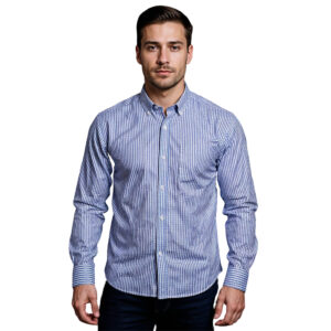 Branford Blue & White Check Lounge Shirt Men's