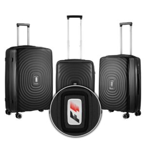 Travelwize Ripple PP 4-Wheel Spinner 3 Pc Luggage Set