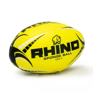 RHINO SPONGE RUGBY BALL Yellow