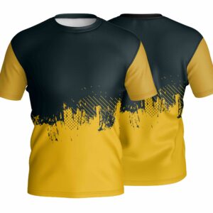 Unisex Short Sleeve Crew Neck T-Shirt | Drop Needle Square | Sport Design