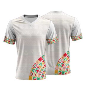 Unisex Short Sleeve V-Neck T-Shirt | Sport Tec | Africa Design