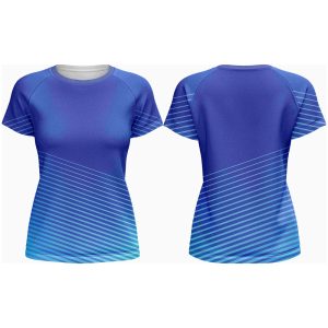 Ladies Athletic Crew Neck Short Sleeve T-Shirt | Raglan Sleeve