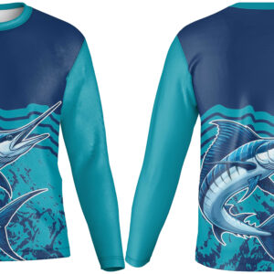 Crew Neck Long Sleeve Fishing T-Shirt | Fitted Sleeve