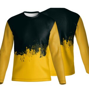 Unisex Long Sleeve Crew Neck T-Shirt | Drop Needle Square | Sport Design