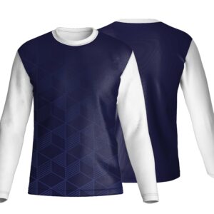 Unisex Dye Sublimated Long Sleeve Crew Neck T-Shirt | Drop Needle Square | Corporate Design
