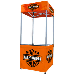 Tower Kiosk 1 x 1m, Dye Sub,  Aluminium Composite, Complete