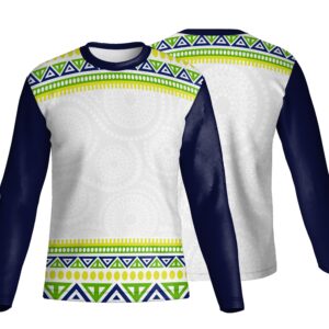 Unisex Long Sleeve Crew Neck T-Shirt | Sport Tec | Africa Design