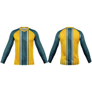 Kids V-Neck Long Sleeve Soccer Shirt | Raglan Sleeves