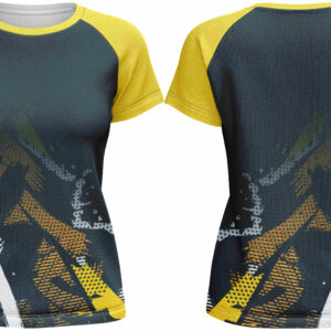 Ladies Athletic Crew Neck Short Sleeve T-Shirt | Raglan Sleeve