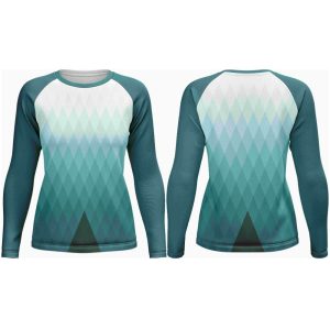 Ladies Athletic Crew Neck Long Sleeve T-Shirt | Raglan Sleeve