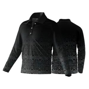 Unisex Long Sleeve Golf Shirt | Sport Tec | Africa Design