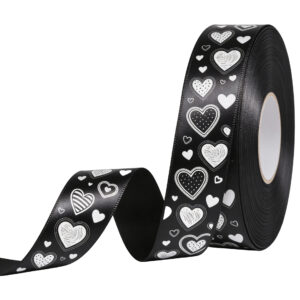 15mm Satin Ribbon S/Sided Print (Per Running Metre)