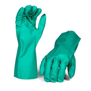 Green Nitrile Glove Open Cuff  Size 10 - Pack Of 12 Pairs