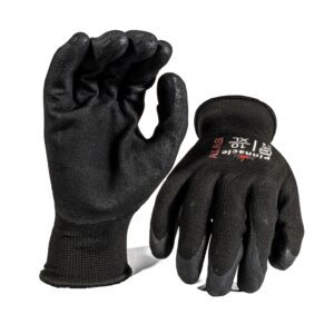 Allflex Latex Foam Coated Glove Black - Pack Of 12 Pairs