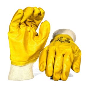 Yellow Nitrile Knit Wrist Glove Size 10 - Pack Of 12 Pairs