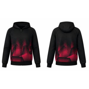 Kid's Dye Sublimated Triacetate Full Zip Hoodie | Raglan Sleeve