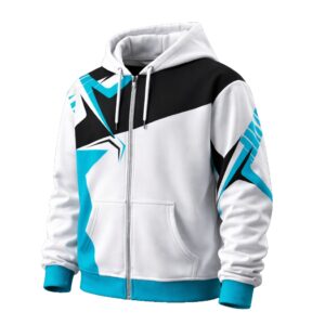 Dye Sublimated Brushed Fleece Full Zip Hoodie