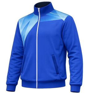 Kid's Dye Sublimated Micro Active Tracksuit Jacket (Open Hem & Cuffs)