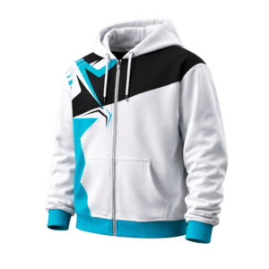 Kid's Dye Sublimated Stretch Fleece Full Zip Hoodie