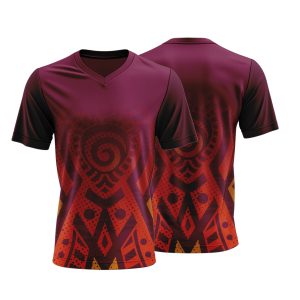 Unisex Short Sleeve V-Neck T-Shirt | Fitted Sleeves